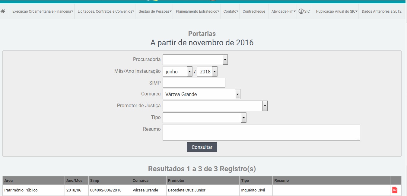 investiga&ccedil;&atilde;o do MP
