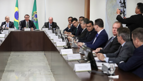 Reuni&atilde;o Bolsonaro e gov. Amaz&ocirc;nia