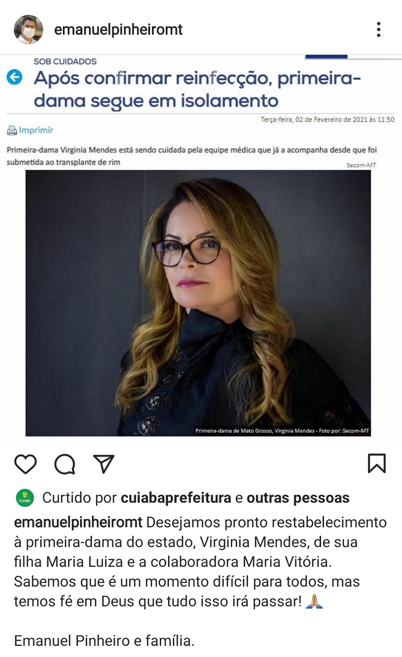 Post Emanuel Pinheiro e Virginia