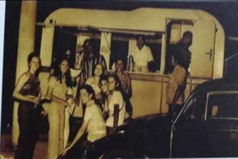 Trailer de lanches do Ale Arfux em 1973