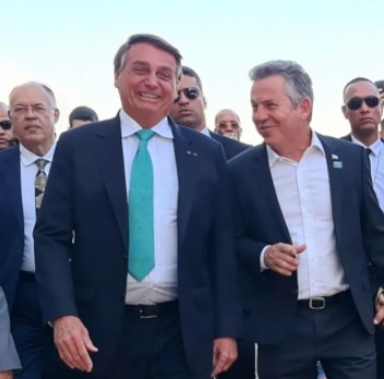 Jair Bolsonaro e Mauro Mendes
