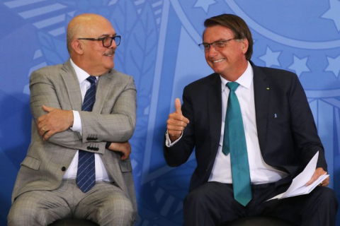 Milton Ribeiro e Bolsonaro