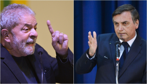 lula e bolsonaro