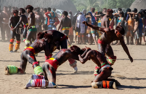 Huka huka indígenas quarup xingu