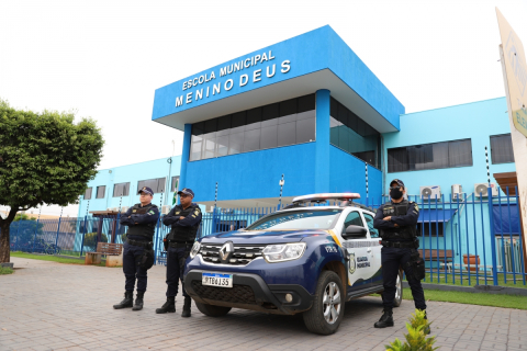 policiamento escola Lucas do Rio Verde