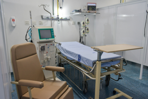 Leito de UTI em hospital