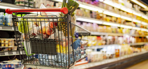 supermercado cesta basica carrinho alimentos