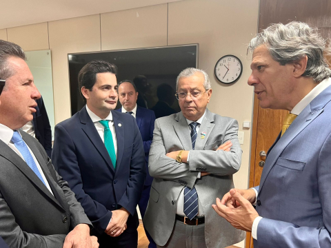 F&aacute;bio Garcia, Mauro Mendes, Jayme Campos e Fernando Haddad