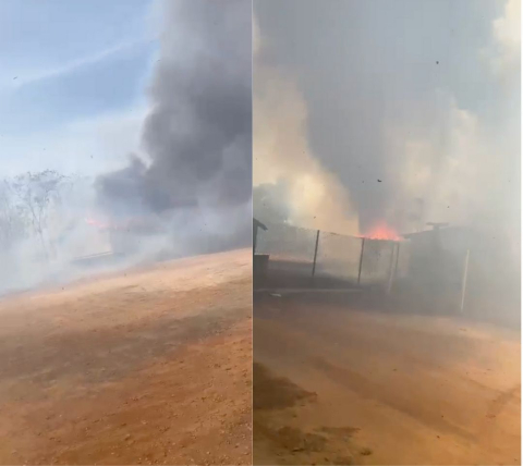Incêndio escola em Cuiabá
